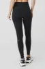 Jacquard High-Waist Checkered Legging - Black/Anthracite sold by Alo Yoga
