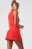 Alosoft Carefree 1/2 Zip Dress - Red Hot Summer sold by Alo Yoga
