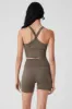 Seamless Ribbed Favorite Bra Tank - Olive Tree sold by Alo Yoga