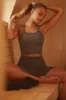 Seamless Ribbed Favorite Bra Tank - Olive Tree sold by Alo Yoga