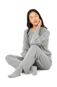 Women's Cashmere Jet Set Sock - Dove Grey Heather sold by Alo Yoga
