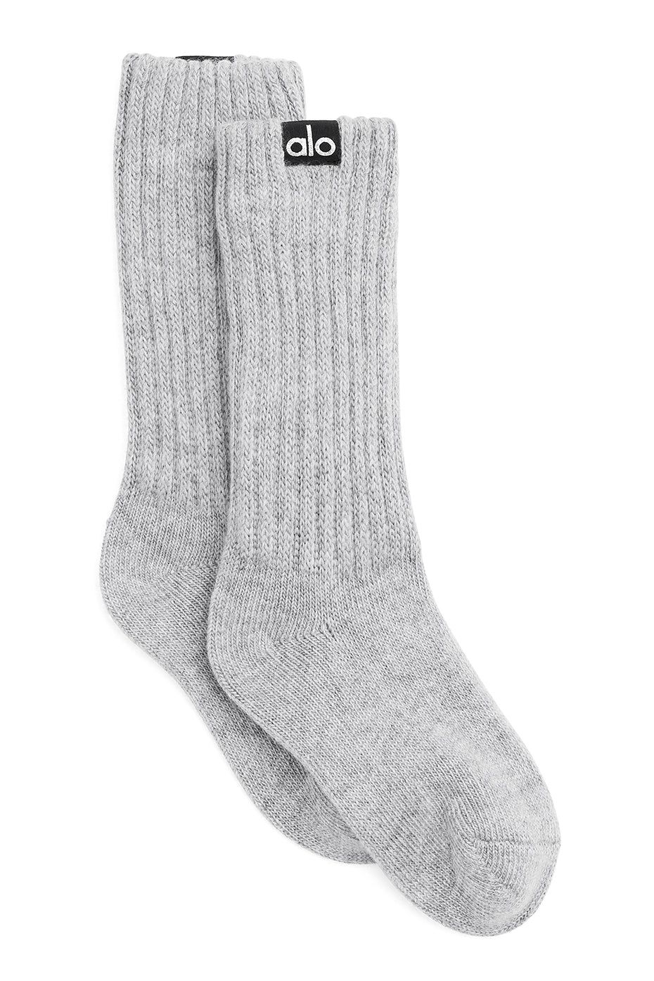 Women's Cashmere Jet Set Sock - Dove Grey Heather sold by Alo Yoga