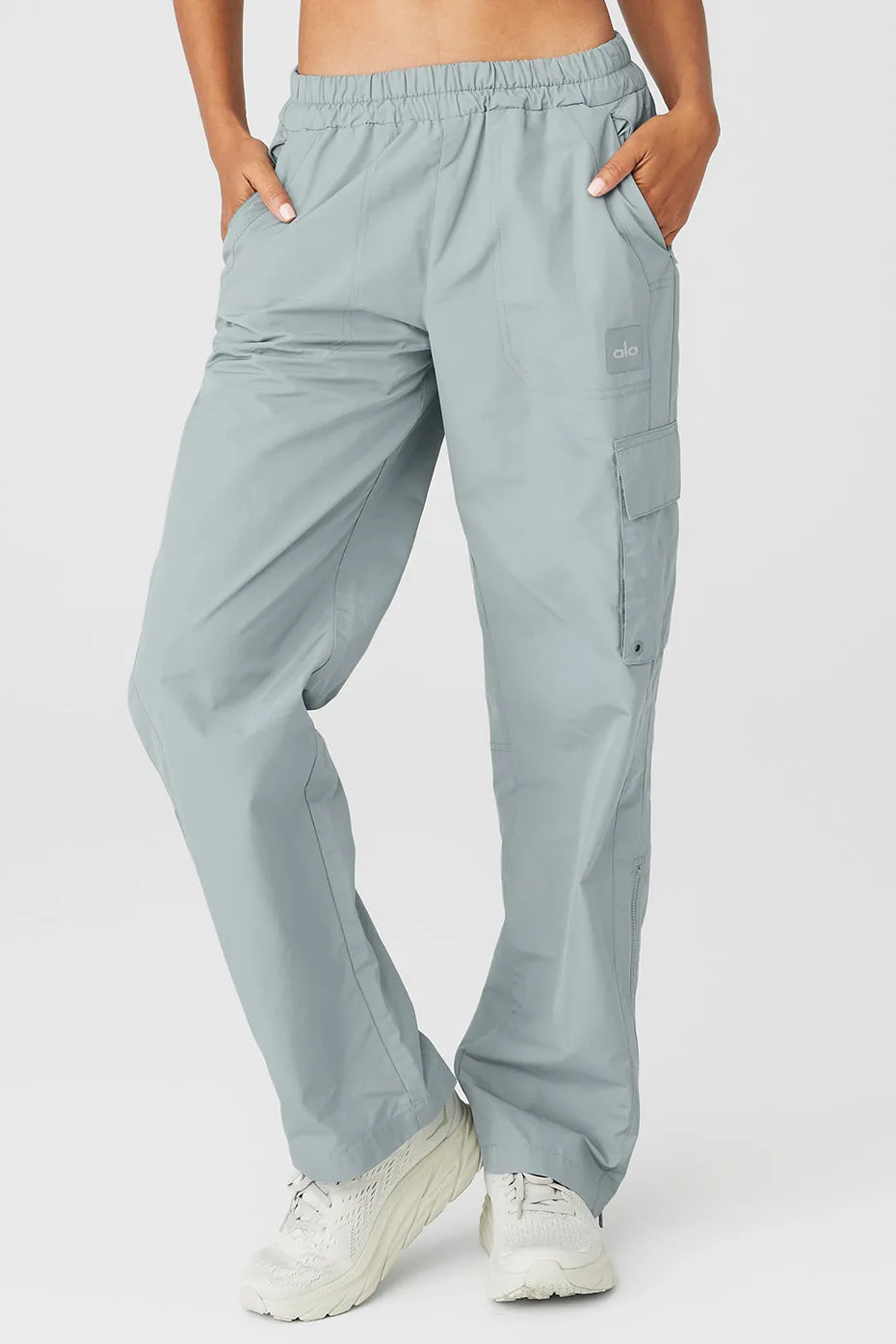 International Wide Leg City Pant - Cosmic Grey sold by Alo Yoga
