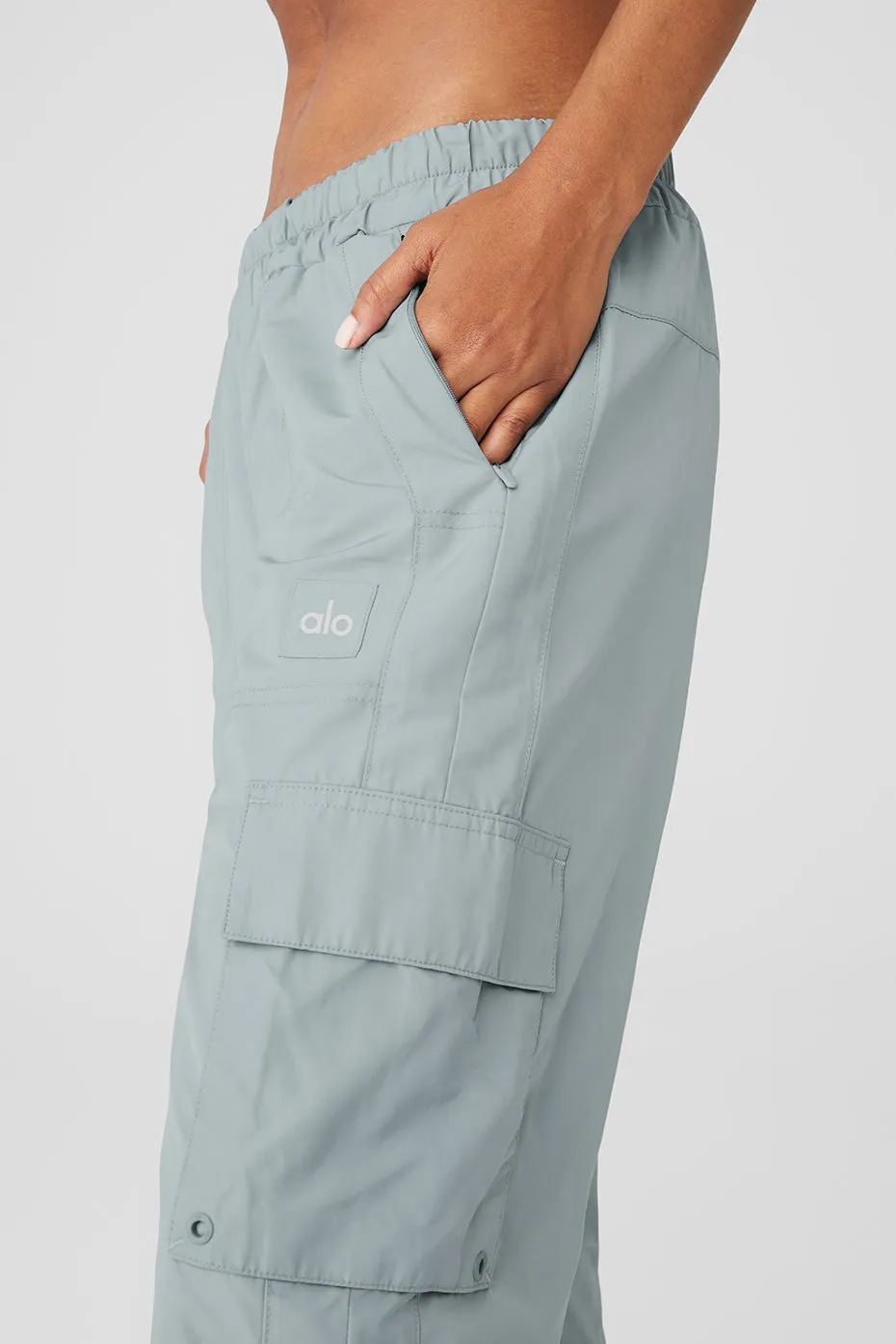 International Wide Leg City Pant - Cosmic Grey sold by Alo Yoga product image thumbnail 4