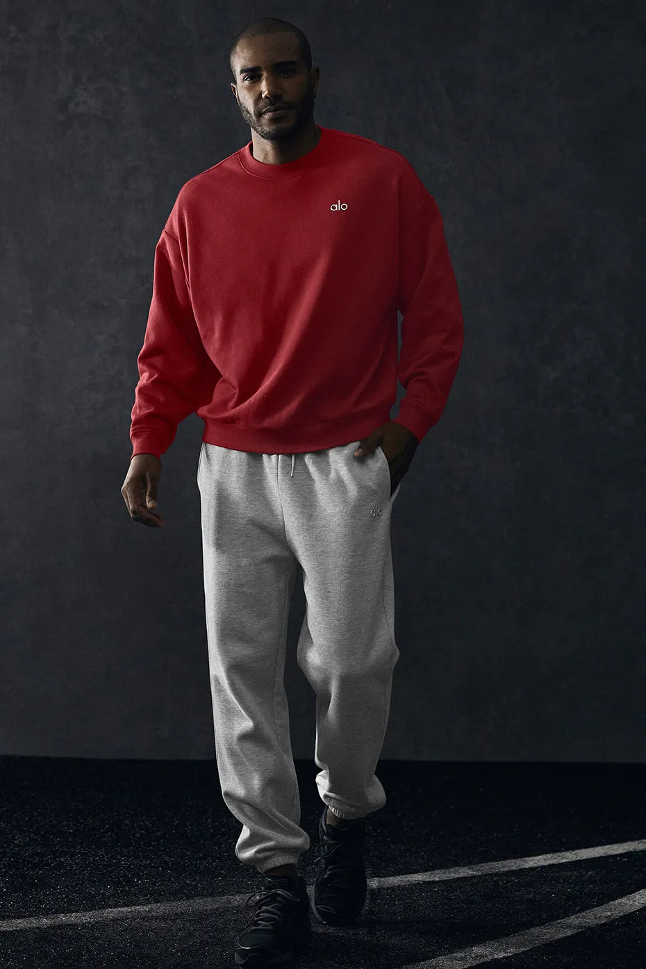Accolade Crew Neck Pullover - Victory Red sold by Alo Yoga product image thumbnail 5