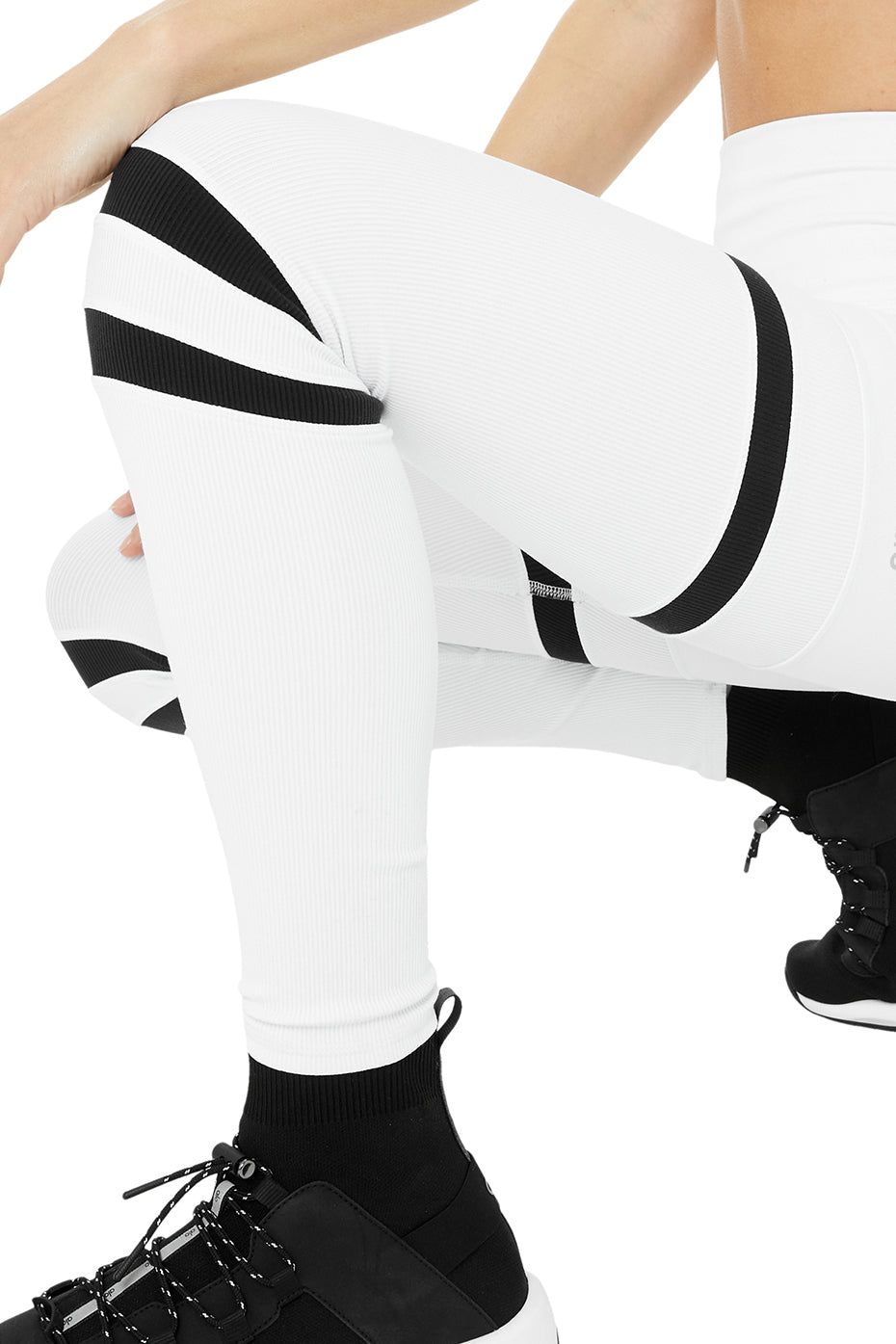High-Waist Legit Legging - White/Black sold by Alo Yoga product image thumbnail 4