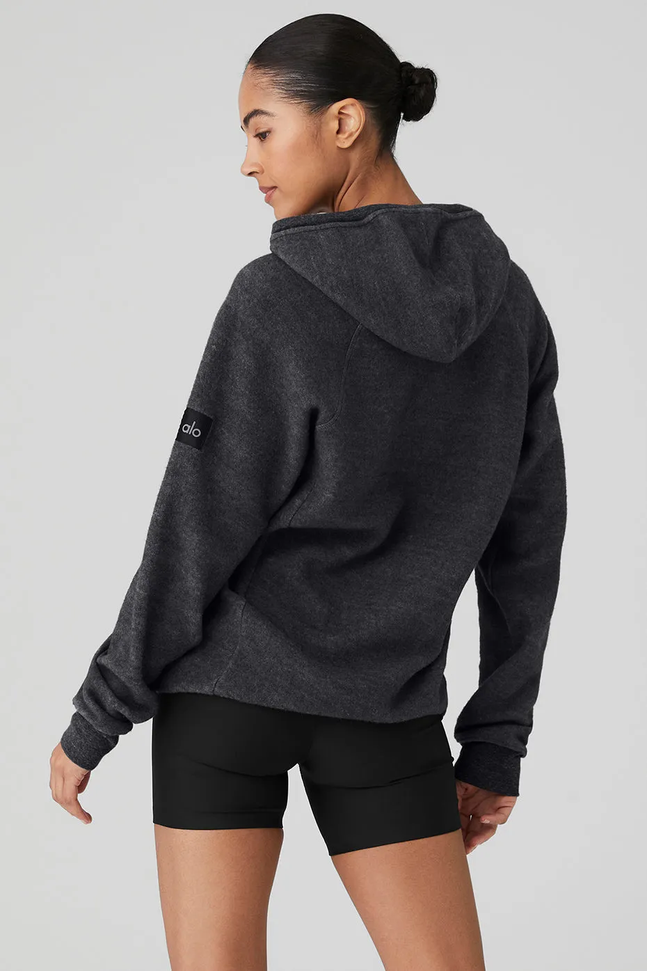 Triumph Hoodie - Charcoal Black Triblend sold by Alo Yoga product image thumbnail 2
