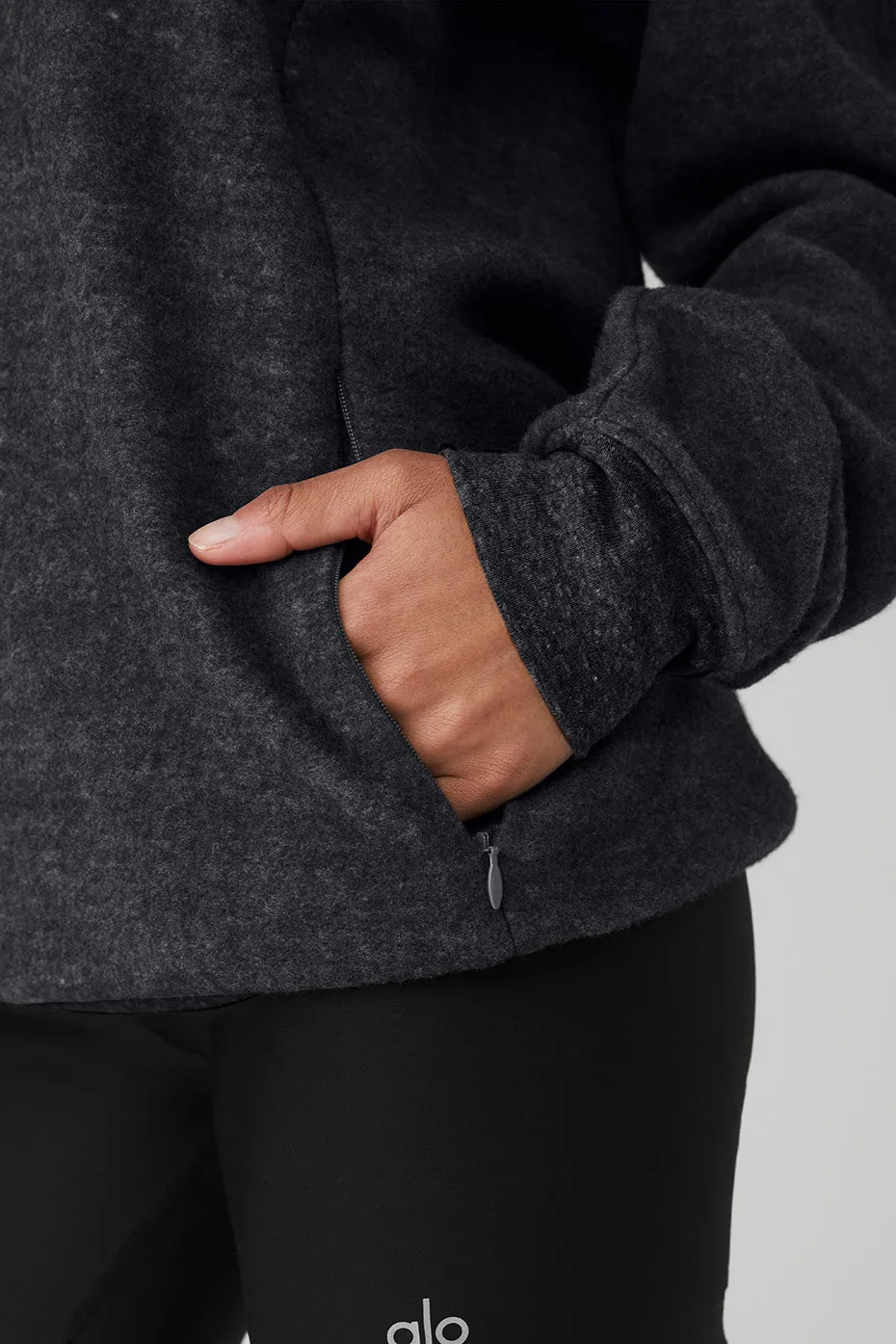 Triumph Hoodie - Charcoal Black Triblend sold by Alo Yoga product image thumbnail 5