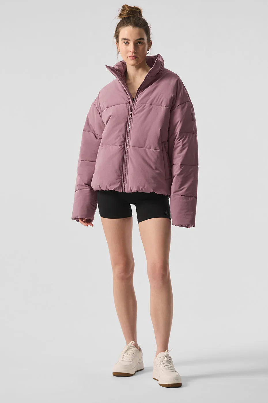 Stretch Woven Street Puffer - Woodrose sold by Alo Yoga product image thumbnail 4