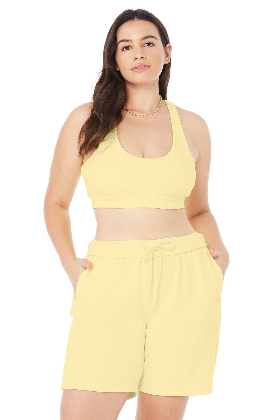 Scoop Neck Sweatshirt Bra - Buttercup sold by Alo Yoga product image thumbnail 5