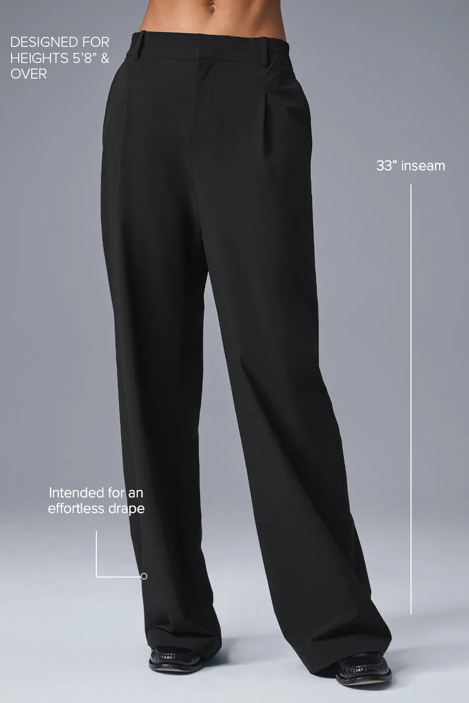 High-Waist Pursuit Trouser (Long) - Black sold by Alo Yoga product image thumbnail 2