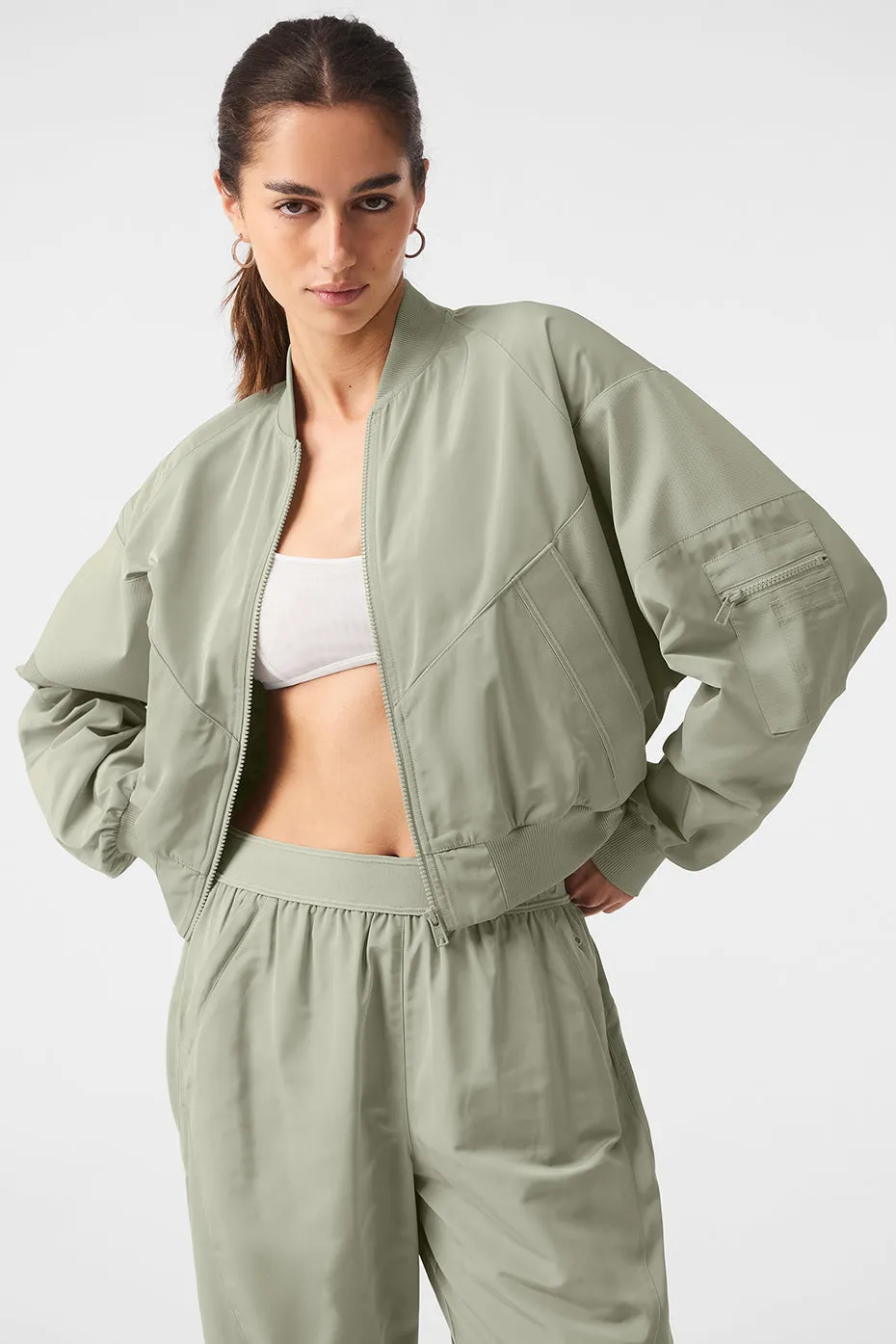 Mixed Media Reinvention Jacket - Limestone sold by Alo Yoga product image thumbnail 2