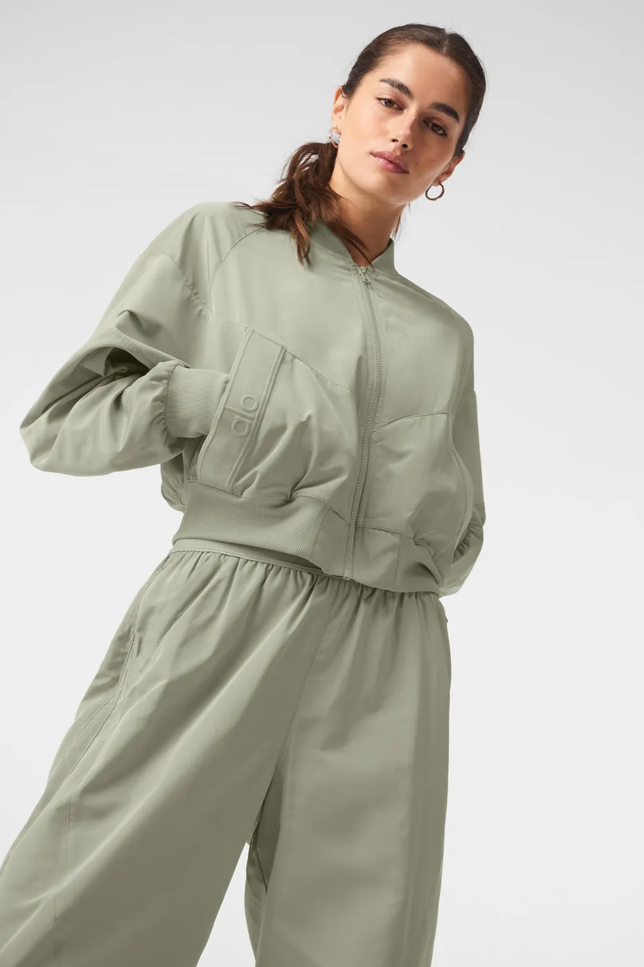 Mixed Media Reinvention Jacket - Limestone sold by Alo Yoga product image thumbnail 5