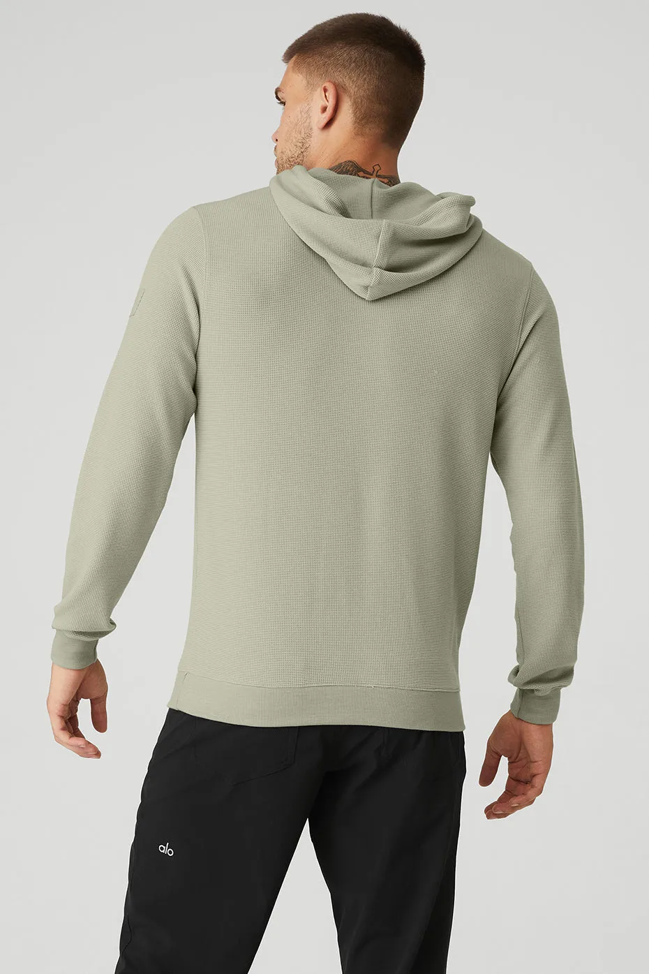Micro Waffle Fast Break Hoodie - Limestone sold by Alo Yoga product image thumbnail 2