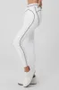 Airbrush High-Waist Heart Throb Legging - White/Black sold by Alo Yoga
