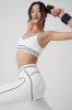 Airbrush High-Waist Heart Throb Legging - White/Black sold by Alo Yoga