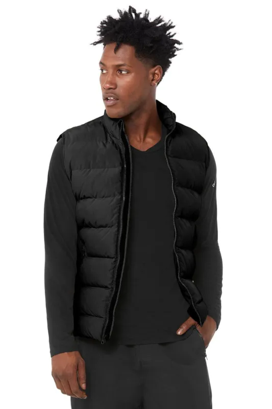Vail Puffer Vest - Black sold by Alo Yoga