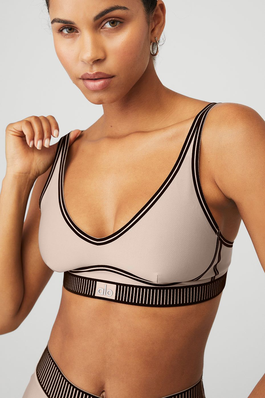 Airlift Line Up Bra - Taupe sold by Alo Yoga product image thumbnail 4