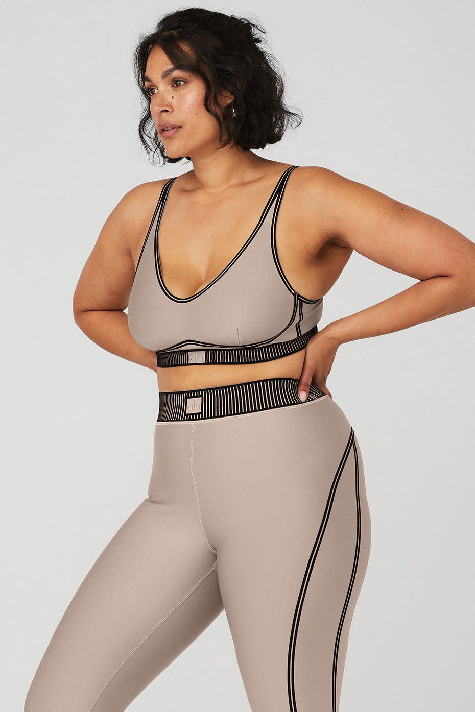 Airlift Line Up Bra - Taupe sold by Alo Yoga product image thumbnail 7