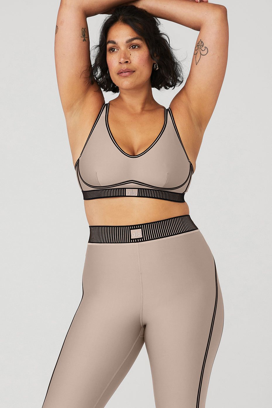 Airlift Line Up Bra - Taupe sold by Alo Yoga product image thumbnail 5