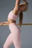 Airbrush Heart Throb Bra - Ballet Pink/White sold by Alo Yoga