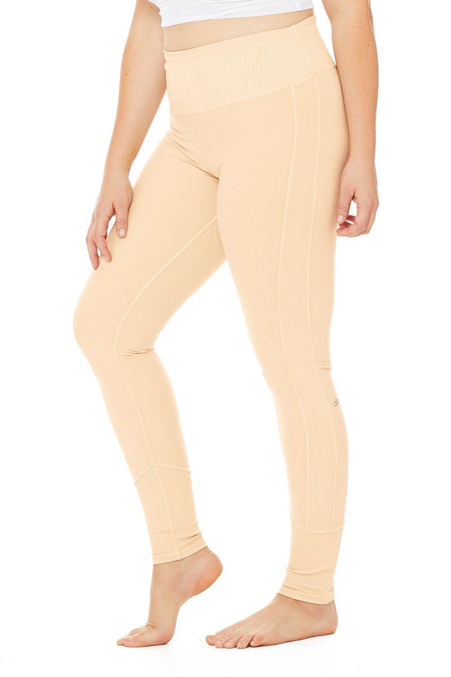 High-Waist Alo Sueded Lounge Legging - Putty Wash sold by Alo Yoga product image thumbnail 5
