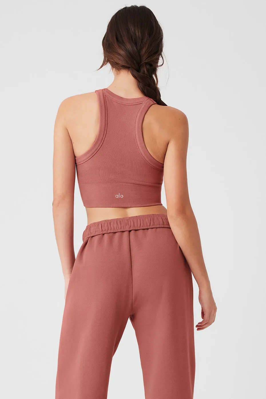 Seamless Delight High Neck Bra - Soft Terracotta sold by Alo Yoga product image thumbnail 2