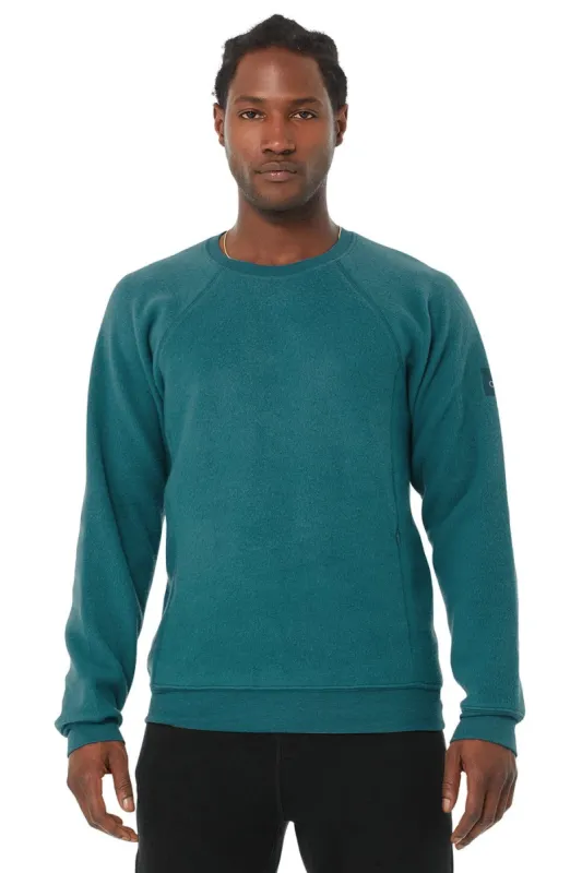 Triumph Crew Neck Sweatshirt - Mineral Blue sold by Alo Yoga
