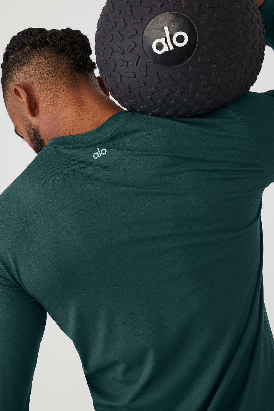 Conquer Reform Crewneck Long Sleeve - Midnight Green sold by Alo Yoga product image thumbnail 4