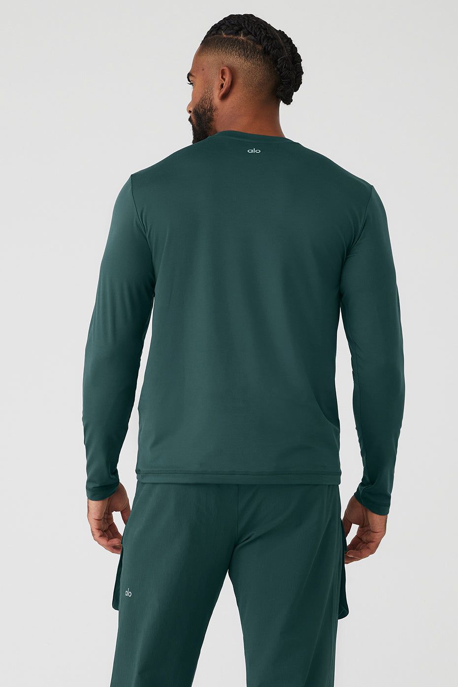 Conquer Reform Crewneck Long Sleeve - Midnight Green sold by Alo Yoga product image thumbnail 2