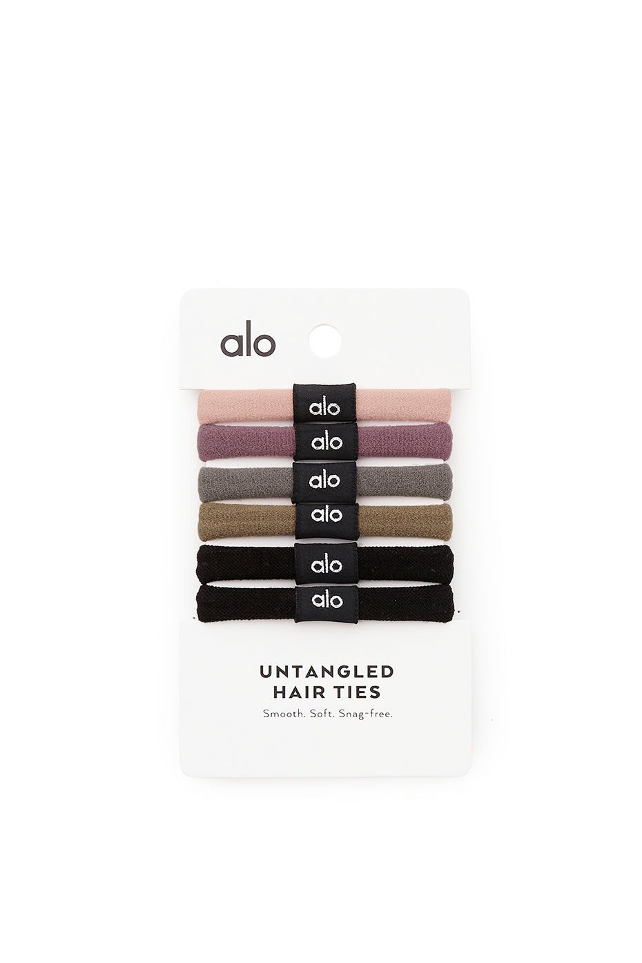 ヘアアクセサリー [Alo Yoga] Untangled Hair Tie 6-Pack Untangled Hair Tie 6-Pack - Natural Multi | Parallel