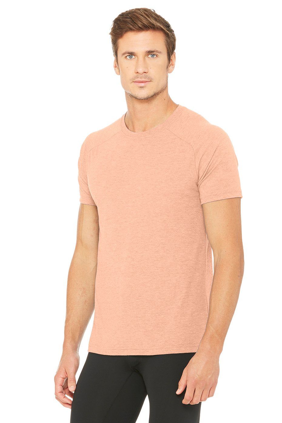 Triumph Crew Neck Tee - Peach Triblend sold by Alo Yoga product image thumbnail 2