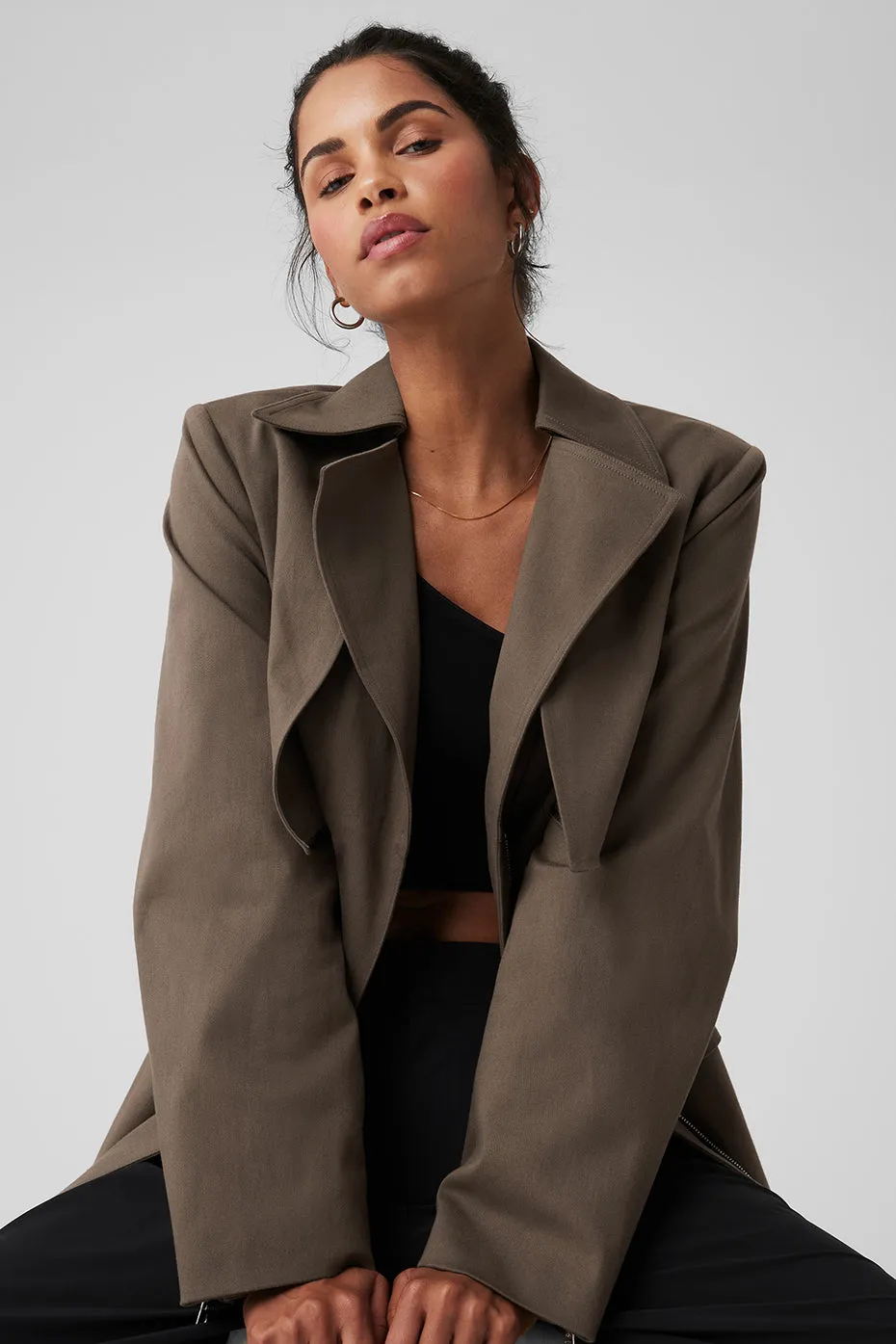 Formation Trench Coat - Olive Tree sold by Alo Yoga product image thumbnail 4