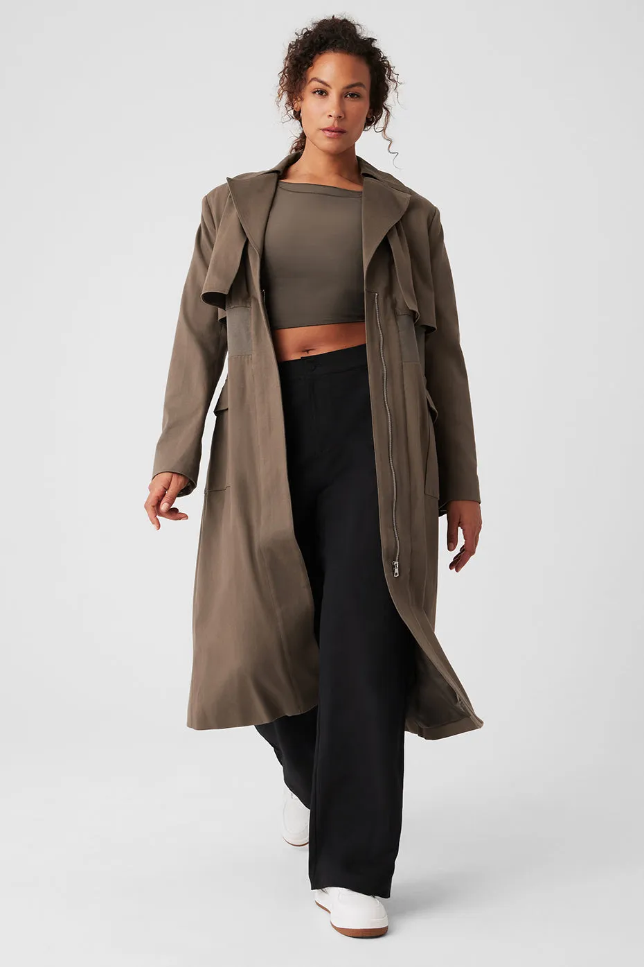 Formation Trench Coat - Olive Tree sold by Alo Yoga product image thumbnail 5