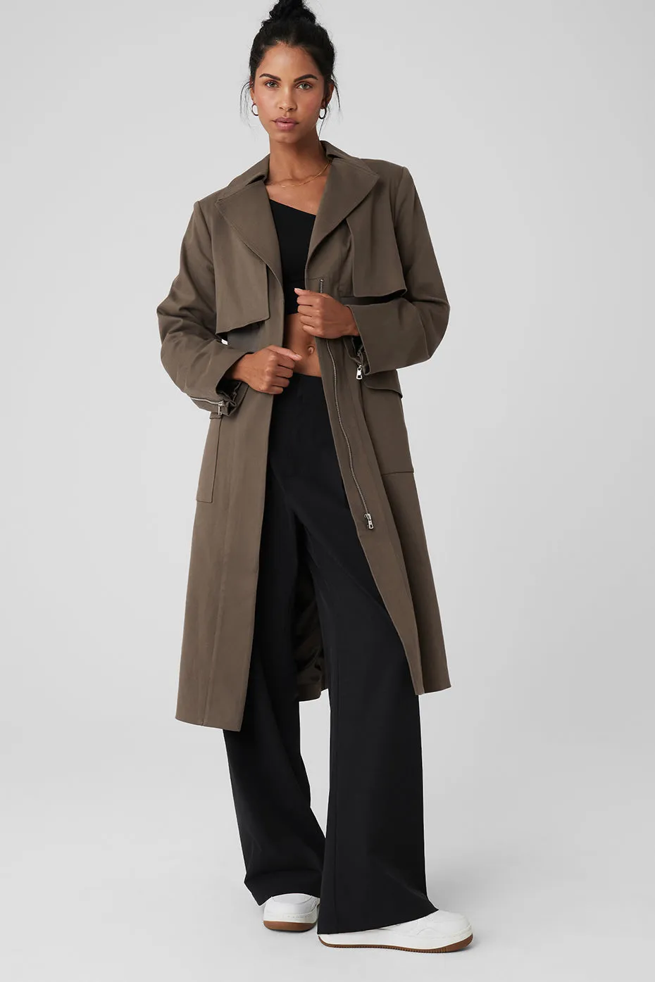 Formation Trench Coat - Olive Tree sold by Alo Yoga