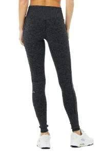 High-Waist Alosoft Lounge Legging - Dark Heather Grey sold by Alo Yoga