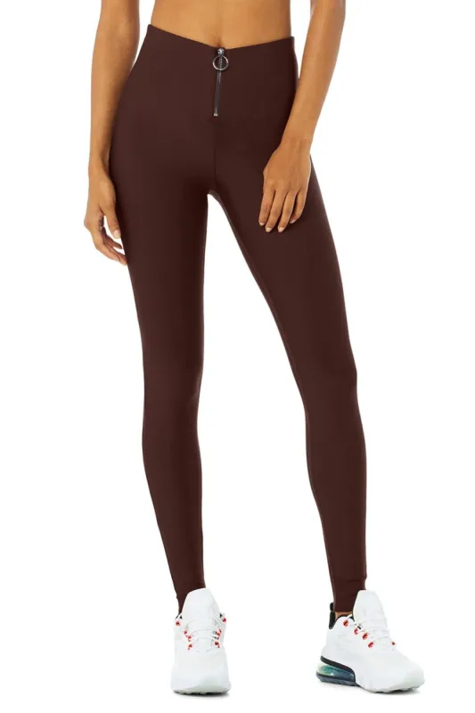 High-Waist Fast Legging - Cherry Cola sold by Alo Yoga