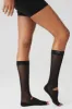 Women's Get Meshy Grip Sock - Black sold by Alo Yoga