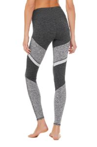 High-Waist Alosoft Sheila Legging - Dark Heather Grey/Dove Grey Heather/Zinc Heather sold by Alo Yoga