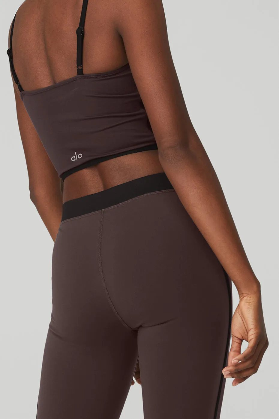 Airbrush High-Waist Streamlined Legging - Raisin/Black sold by Alo Yoga product image thumbnail 4