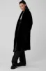 Oversized Faux Fur Trench - Black sold by Alo Yoga
