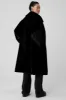 Oversized Faux Fur Trench - Black sold by Alo Yoga