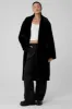 Oversized Faux Fur Trench - Black sold by Alo Yoga