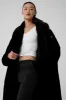 Oversized Faux Fur Trench - Black sold by Alo Yoga