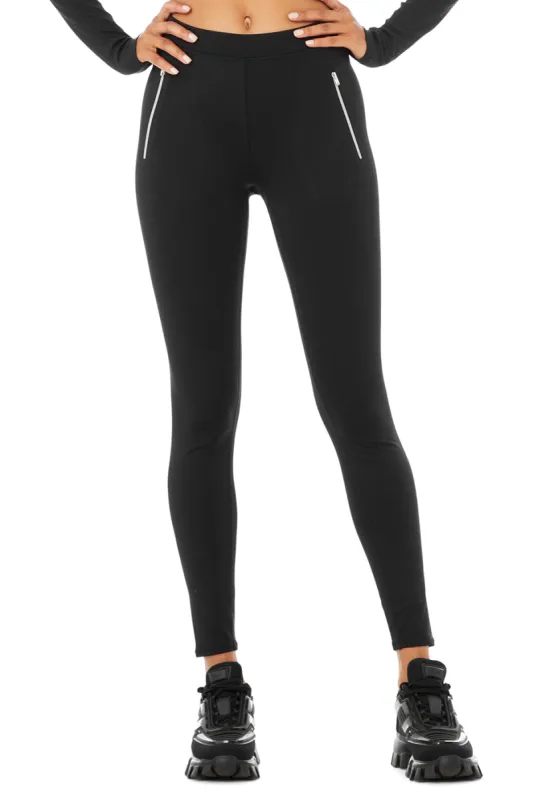 High-Waist Thrill Seeker Legging - Black sold by Alo Yoga