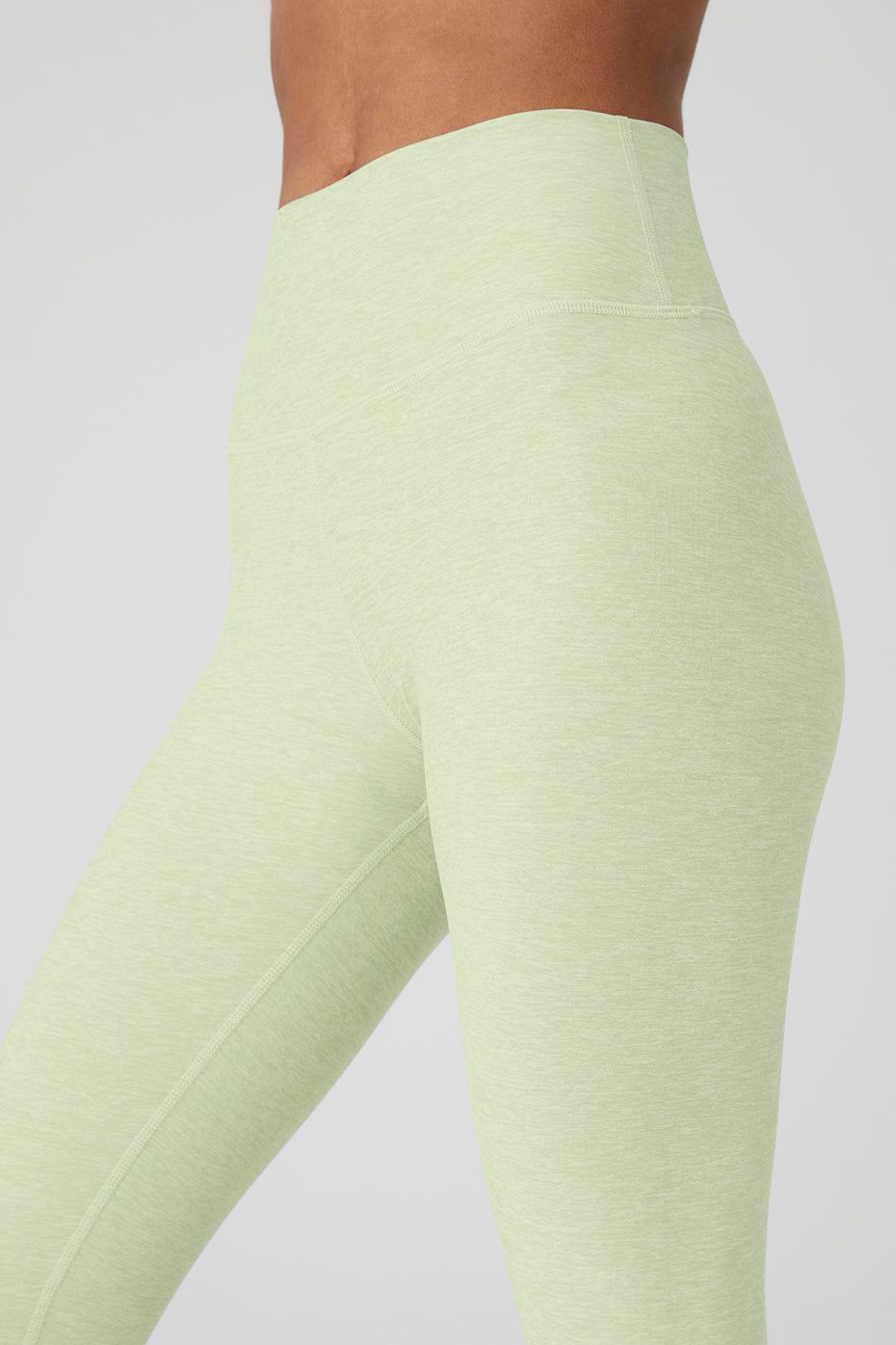 Alosoft High-Waist 7/8 Highlight Legging - Iced Green Tea Heather sold by Alo Yoga product image thumbnail 4