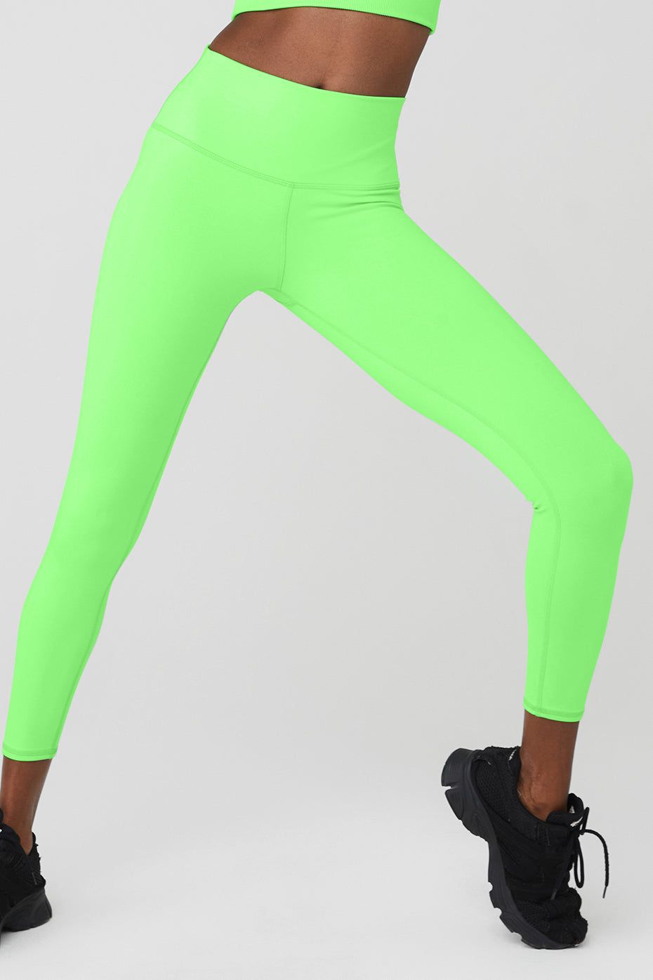 7/8 High-Waist Airbrush Legging - Green Glow sold by Alo Yoga