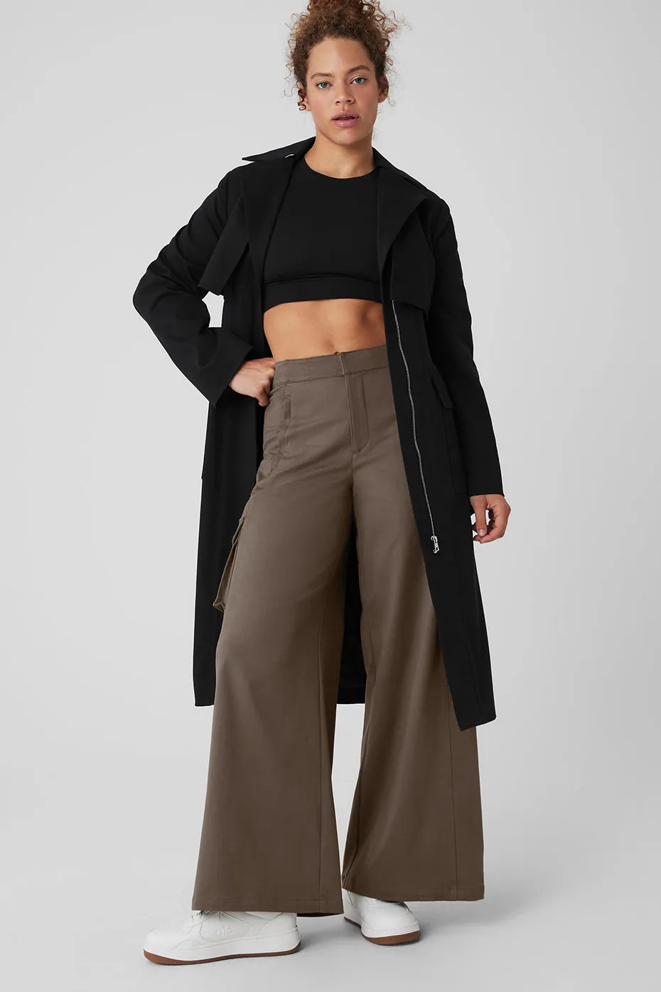 Formation Trench Coat - Black sold by Alo Yoga product image thumbnail 5