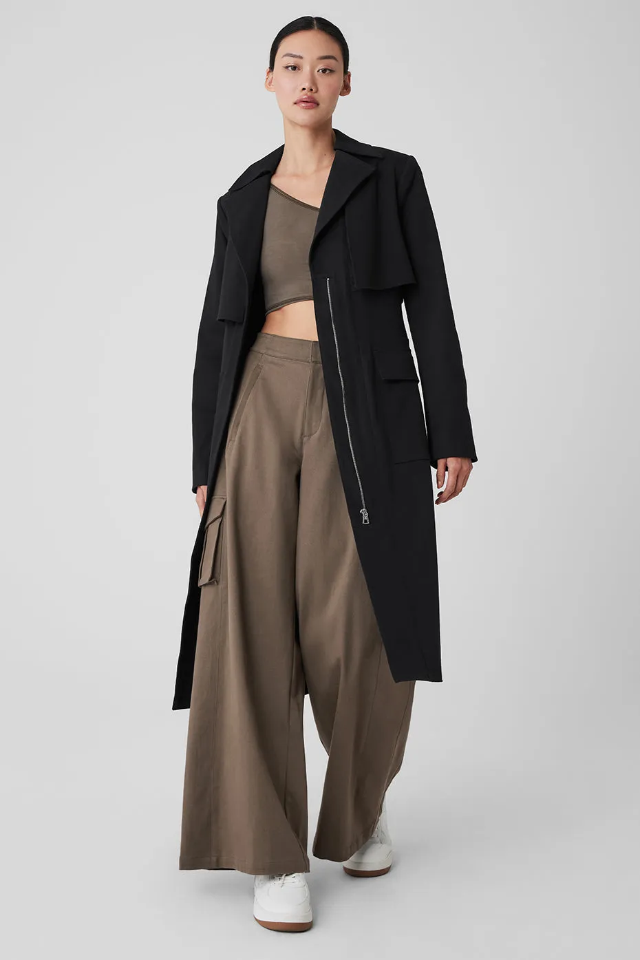 Formation Trench Coat - Black sold by Alo Yoga
