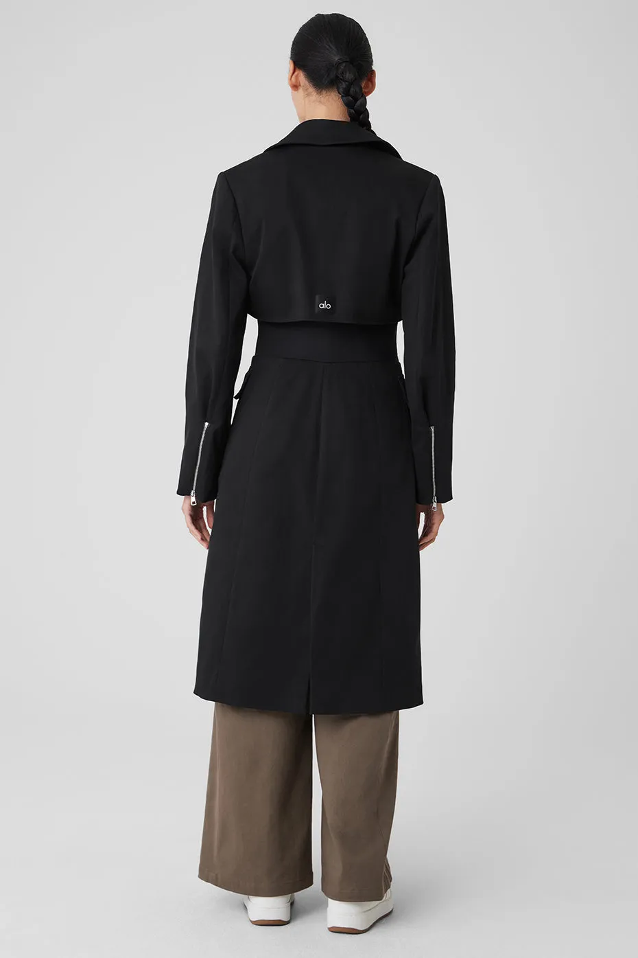 Formation Trench Coat - Black sold by Alo Yoga product image thumbnail 2
